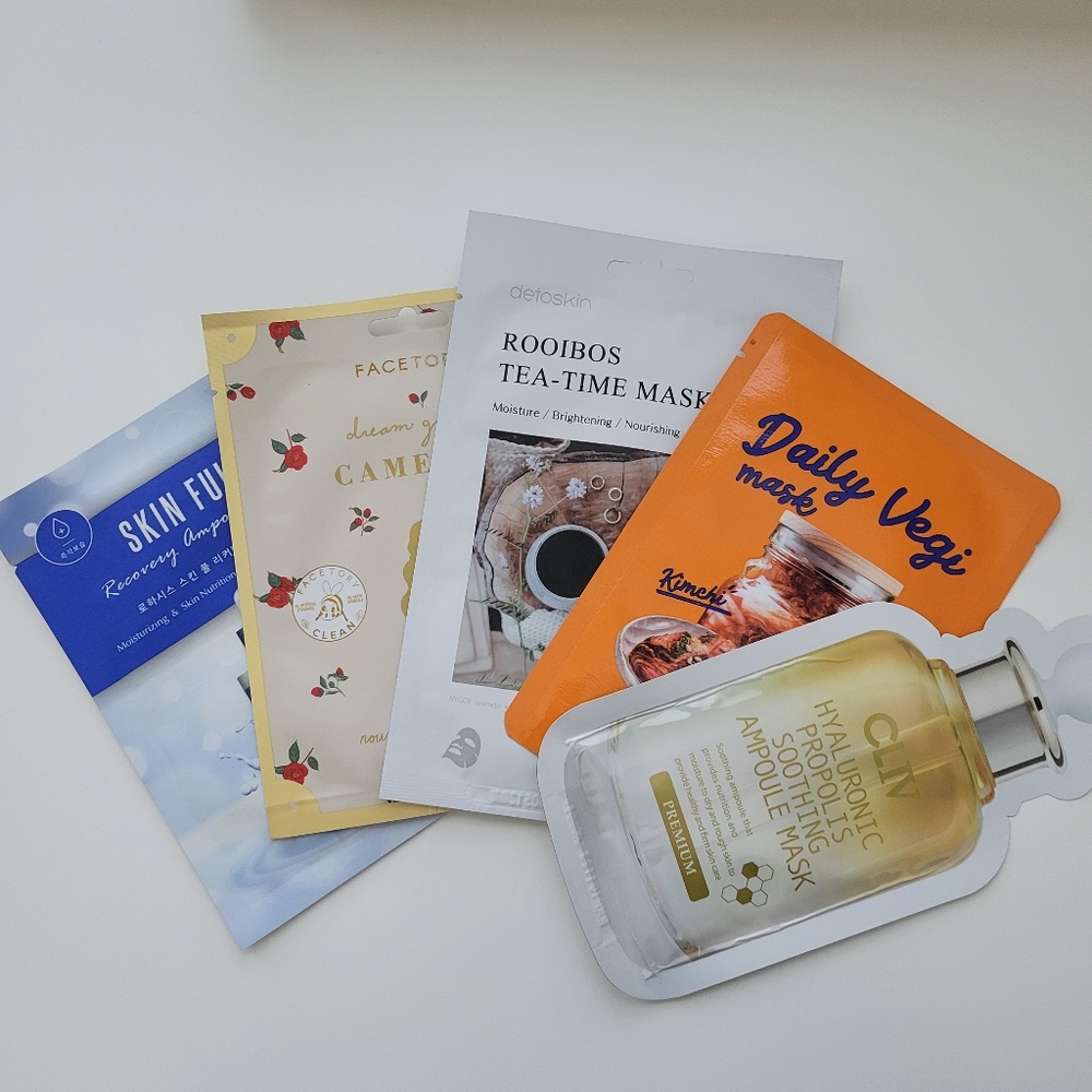 5 Pack of Skin Sheet Masks